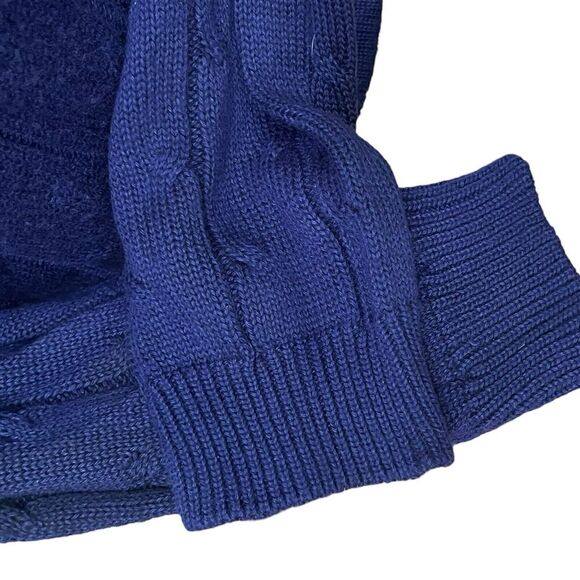 Vintage Diane Von Furstenberg Cable Knit Sweater Purple Pullover Women’s Size S - Picture 8 of 10